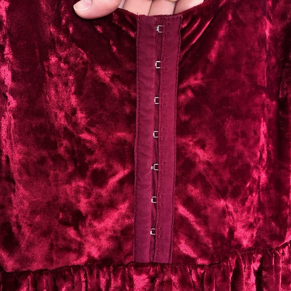 Torrid Crushed Velvet Dress - Picture 5 of 8